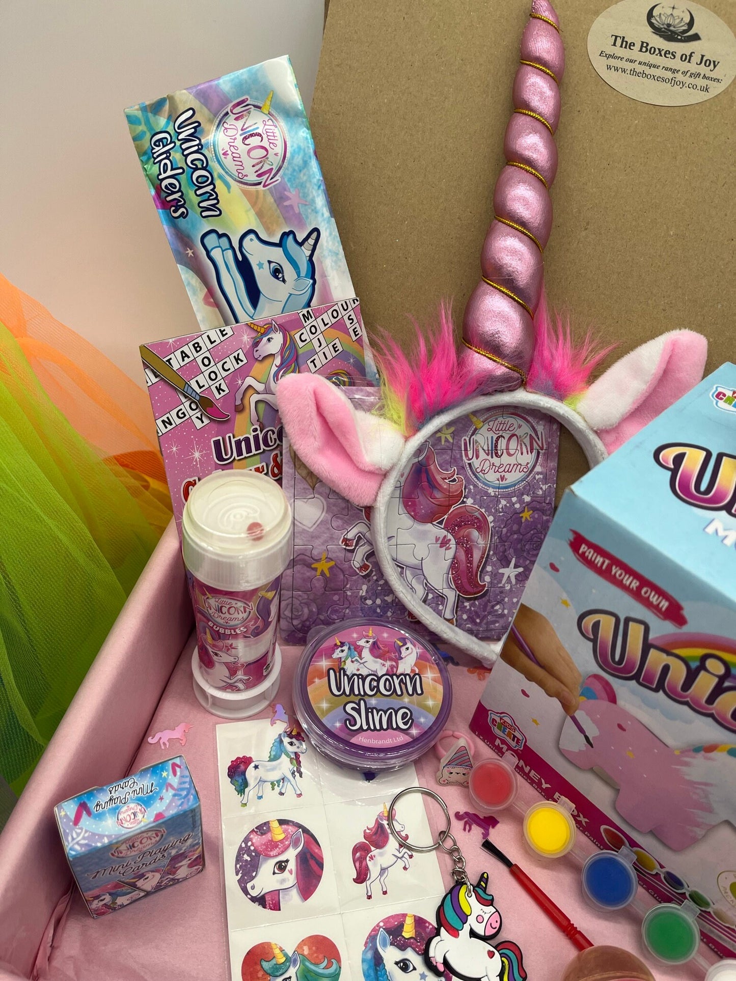 BRAND NEW The Unicorn Gift Box, Fun Gift for Girls, Children's Birthday, Luxury Tutu, Unicorn Activities, Girls Gift, Unicorn Stationery,