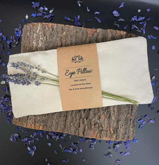 Aromatherapy Hot & Cold Lavender or Rose and Chamomile Eye Pillows,100% Cotton, Natural Lavender, Organic Flax Seed, Yoga Eye Pillow, Relax