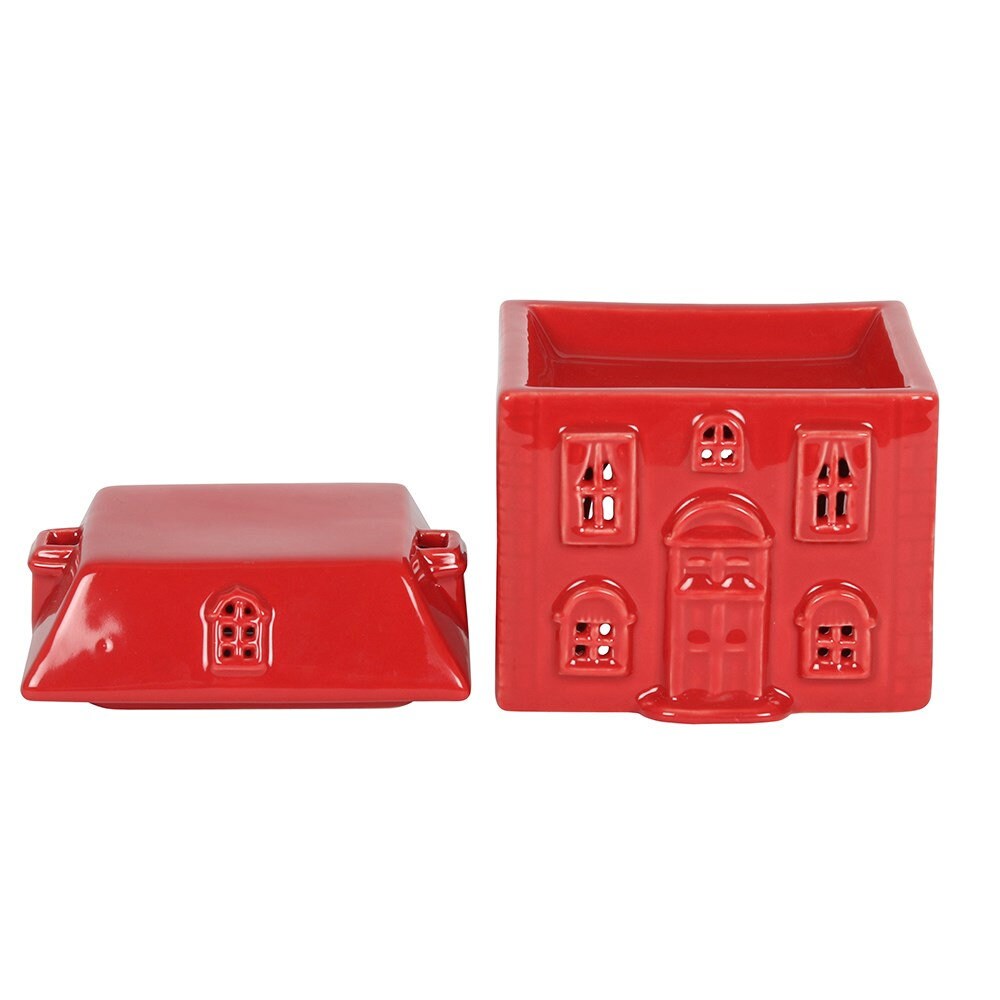 The Red Ceramic House Oil Burner