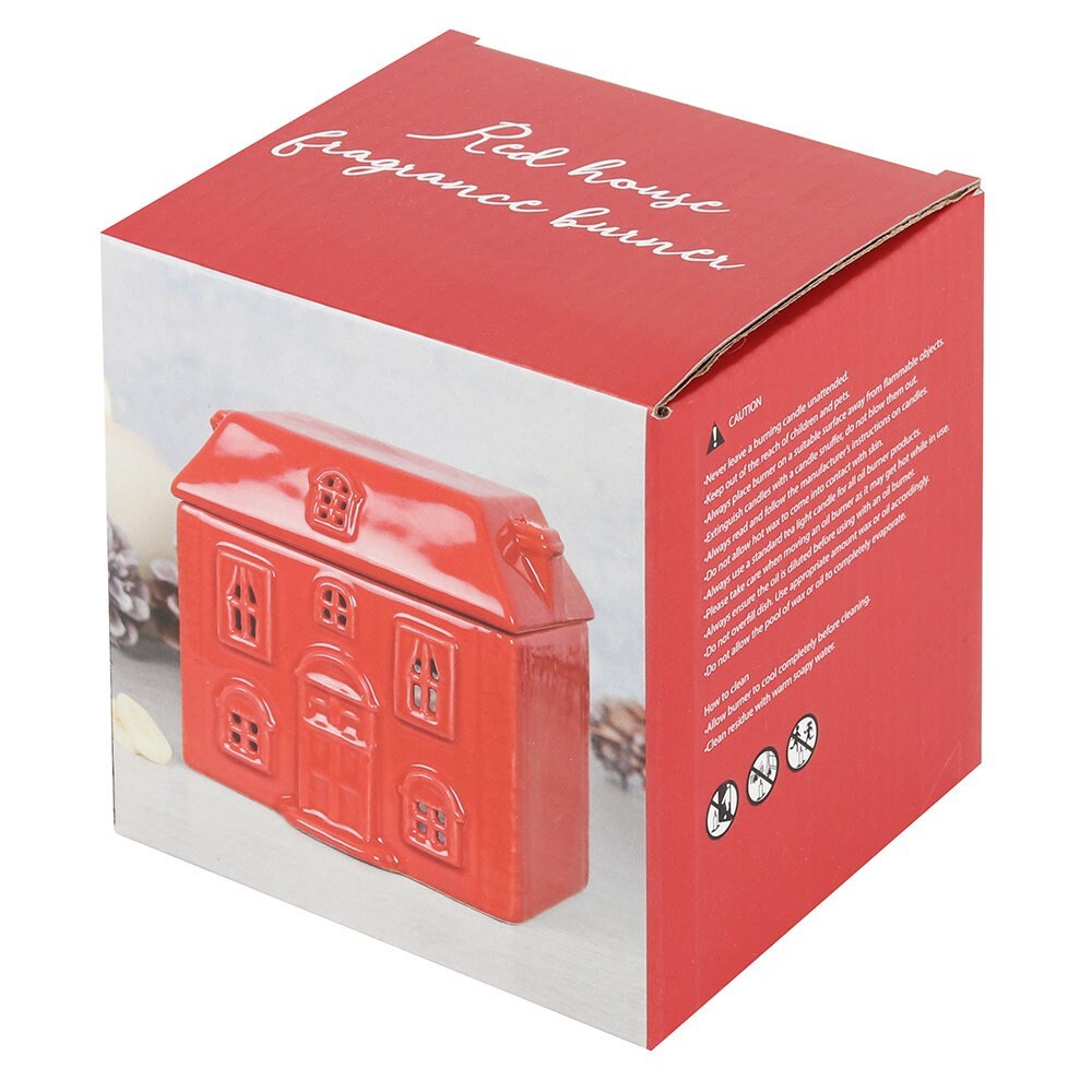 The Red Ceramic House Oil Burner