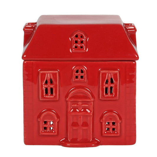 The Red Ceramic House Oil Burner