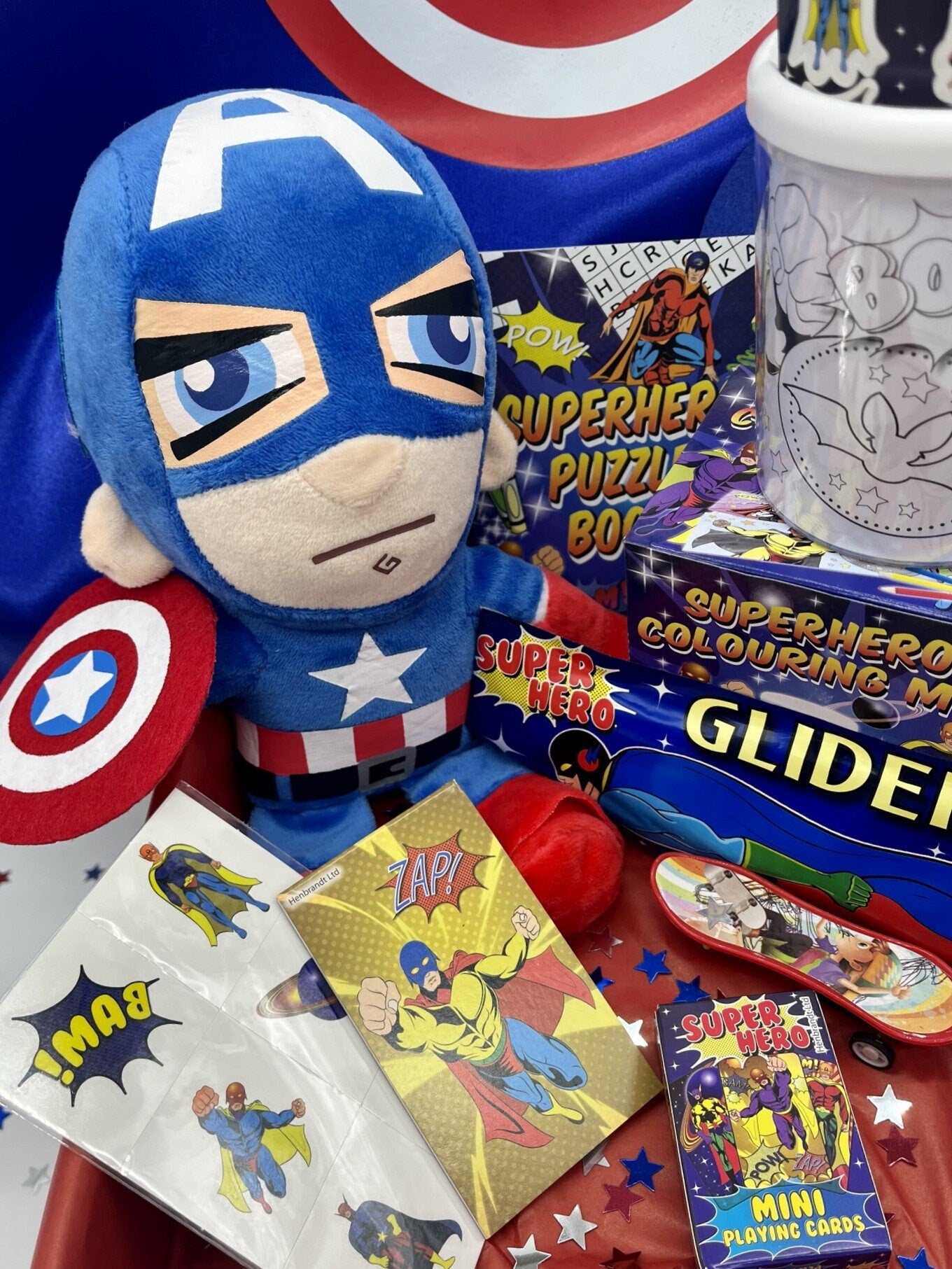 BRAND NEW The Superhero Blue Gift Box, Fun Gift for Children, Luxury Cape, Children's Birthday, Boys Gift, Dress Up, Imaginative Play,