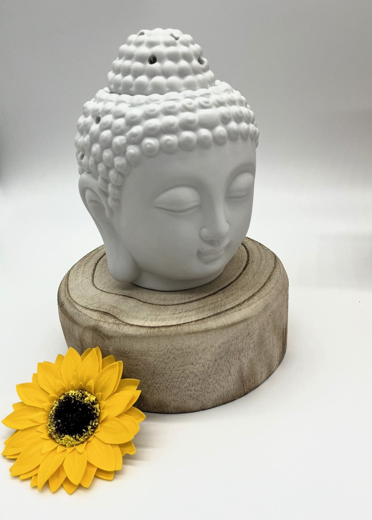 Gorgeous White Ceramic Buddha Oil Burner