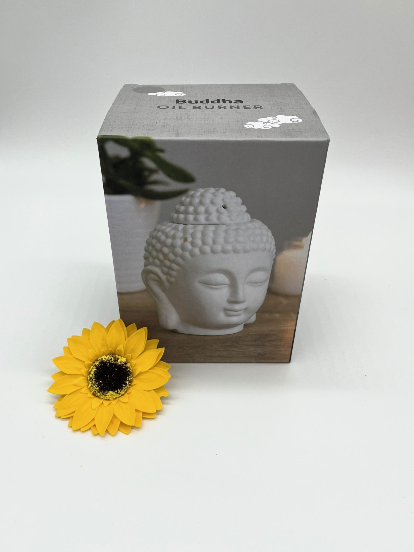 Gorgeous White Ceramic Buddha Oil Burner