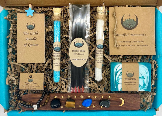 Copy of Complete Men's Wellness Spa Gift Box  - Dreamcatcher, Mindfulness, Self care, Incense, Healing  Crystals, Relaxation, Mens Christmas Gift