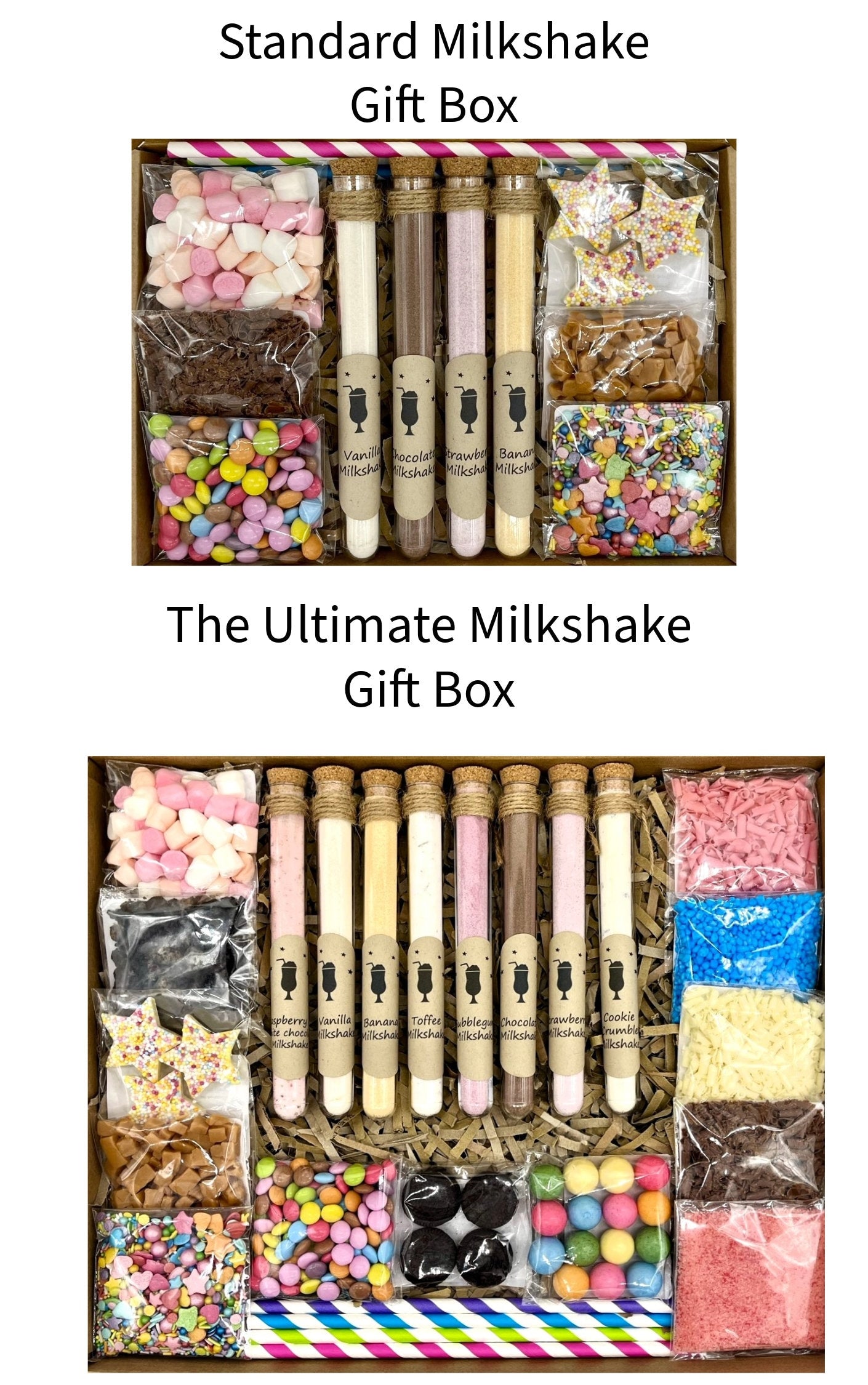 Luxury MILKSHAKES Gift, Birthday, Unicorn, Chocolate Hamper, Children, Teens Gift, Ready for Christmas. Stocking Filler, Birthday Gift