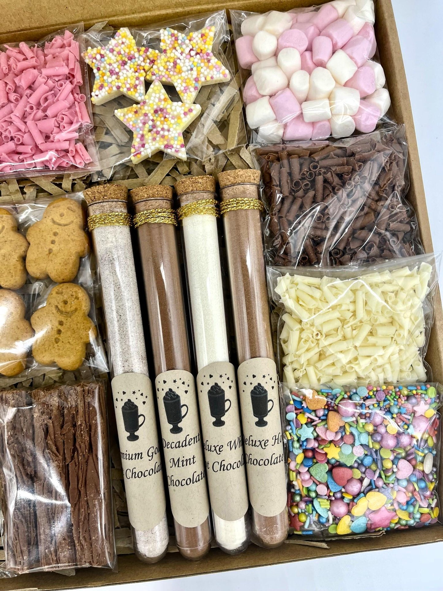 Ultimate Original Luxury Hot Chocolate Gift Box: 8 Flavours, Gourmet Toppings