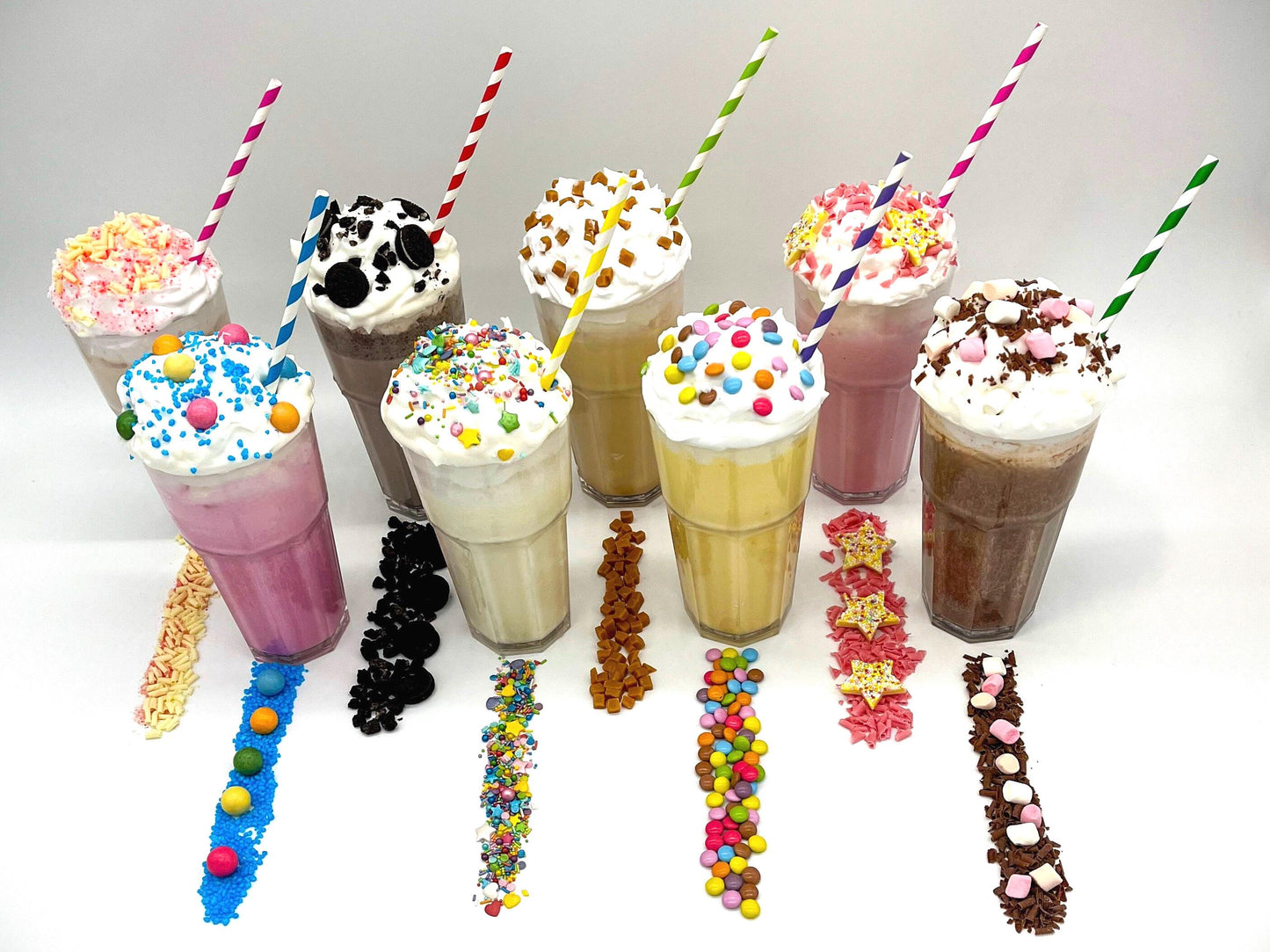 Brand New  -The Ultimate Luxury MILKSHAKES Gift box,  8 Milkshakes to Create, Birthday, Unicorn, Chocolate Hamper, Children, Teens Gift,