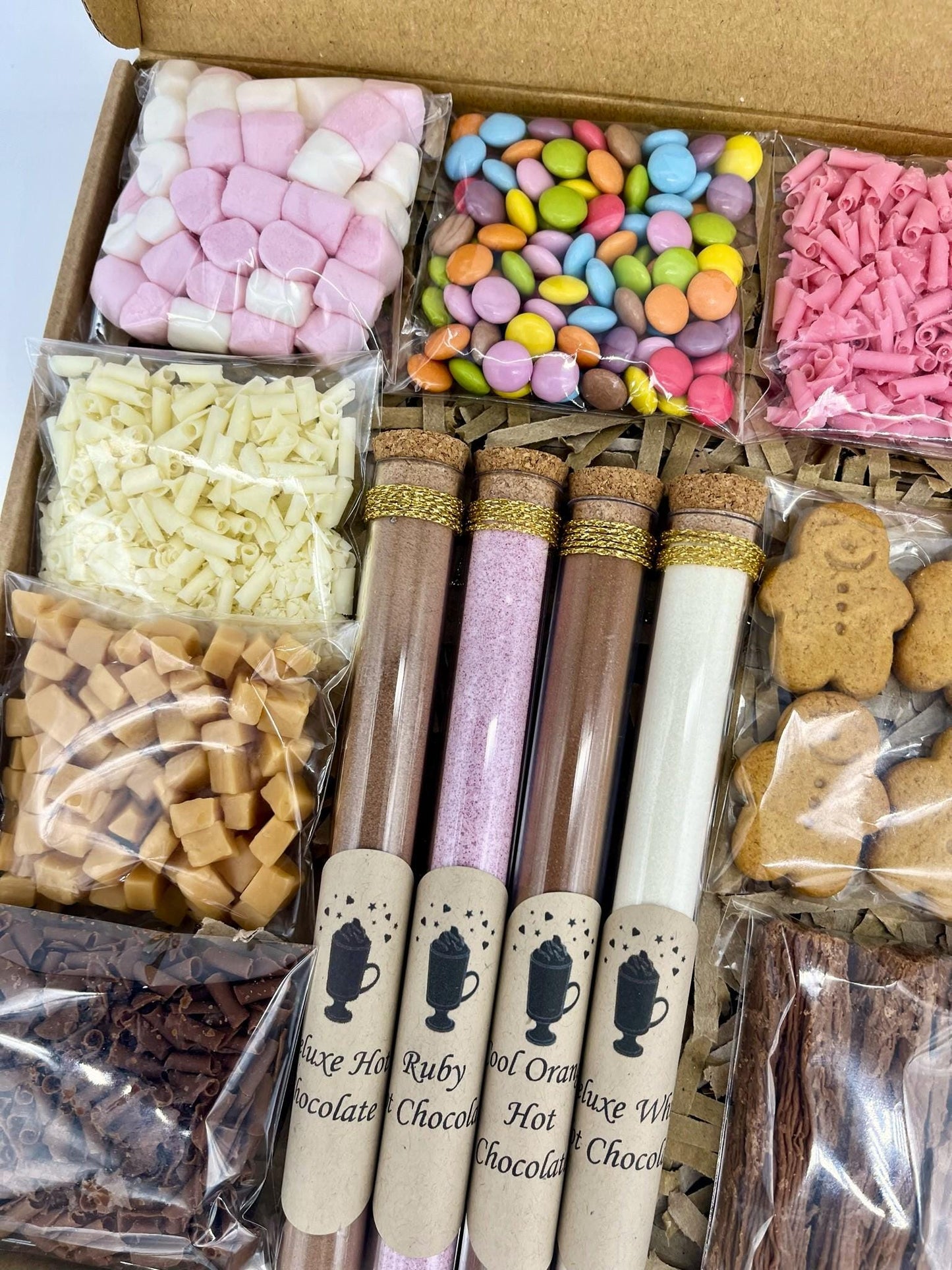 Ultimate Original Luxury Hot Chocolate Gift Box: 8 Flavours, Gourmet Toppings