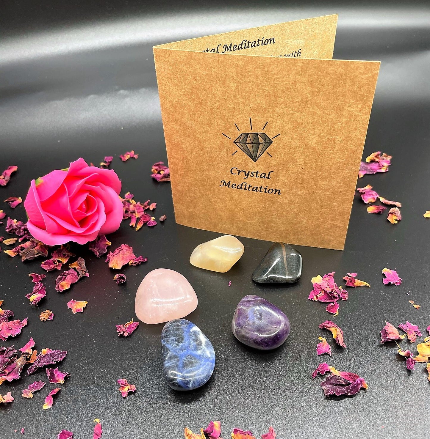 The Ultimate Gift Box, Complete Mindfulness, Oil Burner, Incense, Healing Crystals, Gua Sha Massage, Rose Quartz, Spa Products